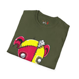 Red & Yellow Teddy Bear Unisex Softstyle T-Shirt