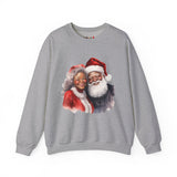 Black Santa 10 Unisex Heavy Blend™ Crewneck Sweatshirt
