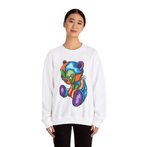 Sad Patched Teddy Bear Sweatshirt