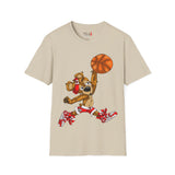 Dunking Hooper Teddy Bear Unisex Softstyle T-Shirt