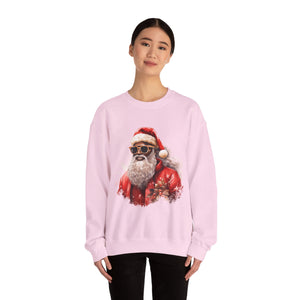 Black Santa Unisex Heavy Blend™ Crewneck Sweatshirt