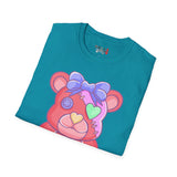 Orange Heart Eye Teddy Bear T-shirt