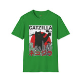 Catzilla Funny T Shirt Relatable Meme Tee Sarcastic Humor Graphic Shirt