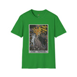 The Tower XVI Tarot Card T Shirt, Mystic Graphic Tee, Spiritual Shirt