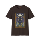 XVIII The Moon Goddess Hecate Tarot Card T Shirt, Mystic Graphic Tee, Spiritual Shirt