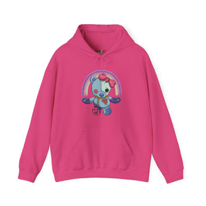 Rainbow Missing Eye Teddy Bear Hoodie