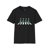 Walking Across Abbey Road Alien T Shirt for Men/Women, Funny UFO Shirt, Sci Fi Graphic Tee