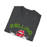 Green Rolling Stoned Funny Weed T Shirt, Cannabis Graphic Tee, 420 Stoner Shirt