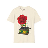 Rose Gramaphone Unisex Softstyle T-Shirt