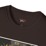The Tower XVI Tarot Card T Shirt, Mystic Graphic Tee, Spiritual Shirt