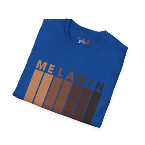 Melanin Vertical Stripes Unisex Softstyle T-Shirt