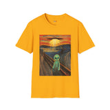 The Scream Van Gogh Alien T Shirt for Men/Women, Funny UFO Shirt, Sci Fi Graphic Tee