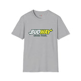 Budway Smoke Fresh Funny Weed T Shirt, Cannabis Graphic Tee, 420 Stoner Shirt