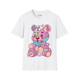 Patchy Knifed Bear Unisex Softstyle T-Shirt