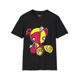 Red & Yellow Teddy Bear Unisex Softstyle T-Shirt