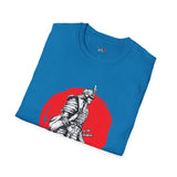 Red Moon Rising Japanese Samurai T Shirt, Asian Graphic Tee, Bushido Warrior Shirt