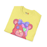 Orange Heart Eye Teddy Bear T-shirt