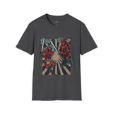 Dueling Samurai Warriors Japanese Samurai T Shirt, Asian Graphic Tee, Bushido Warrior Shirt