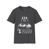 Number 1 Dad in the Galaxy Retro Space T Shirt, Vintage Sci Fi Graphic Tee, Galaxy Shirt