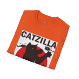 Catzilla Funny T Shirt Relatable Meme Tee Sarcastic Humor Graphic Shirt