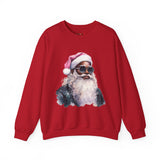 Black Santa 6 Unisex Heavy Blend™ Crewneck Sweatshirt