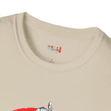 Red Moon Rising Japanese Samurai T Shirt, Asian Graphic Tee, Bushido Warrior Shirt