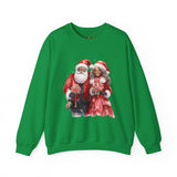Black Santa 12 Unisex Heavy Blend™ Crewneck Sweatshirt