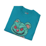 Evil Patched Teddy Bear Unisex Softstyle T-Shirt