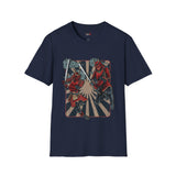 Dueling Samurai Warriors Japanese Samurai T Shirt, Asian Graphic Tee, Bushido Warrior Shirt