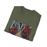 Dueling Samurai Warriors Japanese Samurai T Shirt, Asian Graphic Tee, Bushido Warrior Shirt