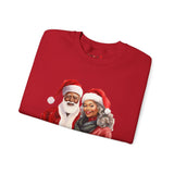 Black Santa 7 Unisex Heavy Blend™ Crewneck Sweatshirt