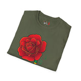 Rose Gramaphone Unisex Softstyle T-Shirt