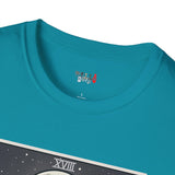 The Moon XVIII Tarot Card T Shirt, Mystic Graphic Tee, Spiritual Shirt