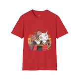 Banadaged Kitty Japanese Samurai T Shirt, Asian Graphic Tee, Bushido Warrior Shirt