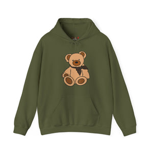 Brown Scarf Teddy Bear Hoodie