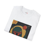 77 Bounty Hunter Blaster Retro Space T Shirt, Vintage Sci Fi Graphic Tee, Galaxy Shirt