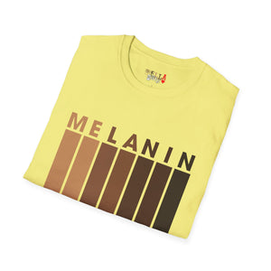 Melanin Vertical Stripes Unisex Softstyle T-Shirt