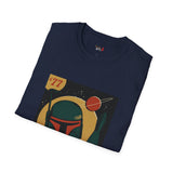 77 Bounty Hunter Blaster Retro Space T Shirt, Vintage Sci Fi Graphic Tee, Galaxy Shirt