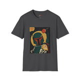 77 Bounty Hunter Blaster Retro Space T Shirt, Vintage Sci Fi Graphic Tee, Galaxy Shirt