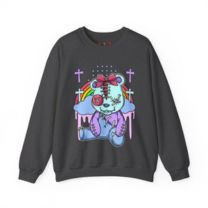 Stitched Eyes Teddy Bear Sweatshirt