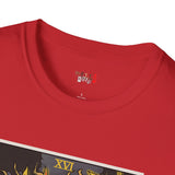 The Tower XVI Tarot Card T Shirt, Mystic Graphic Tee, Spiritual Shirt