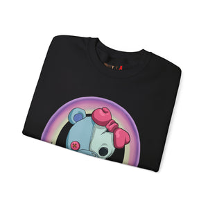 Rainbow Missing Eye Teddy Bear Sweatshirt