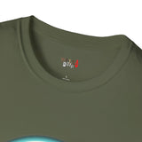 Bigfoot and  Alien T Shirt for Men/Women, Funny UFO Shirt, Sci Fi Graphic Tee