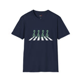 Walking Across Abbey Road Alien T Shirt for Men/Women, Funny UFO Shirt, Sci Fi Graphic Tee