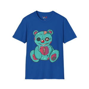 Button Eye Bear Unisex Softstyle T-Shirt