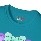 Purple Heart Eye Teddy Bear T-shirt