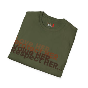 Love HER Protect HER Unisex Softstyle T-Shirt