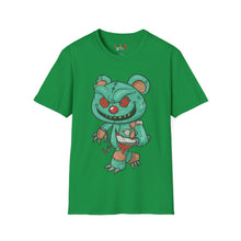 Load image into Gallery viewer, Evil Patched Teddy Bear Unisex Softstyle T-Shirt
