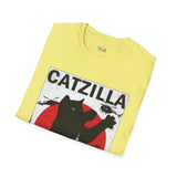 Catzilla Funny T Shirt Relatable Meme Tee Sarcastic Humor Graphic Shirt