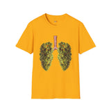 Weed Lungs Funny Weed T Shirt, Cannabis Graphic Tee, 420 Stoner Shirt